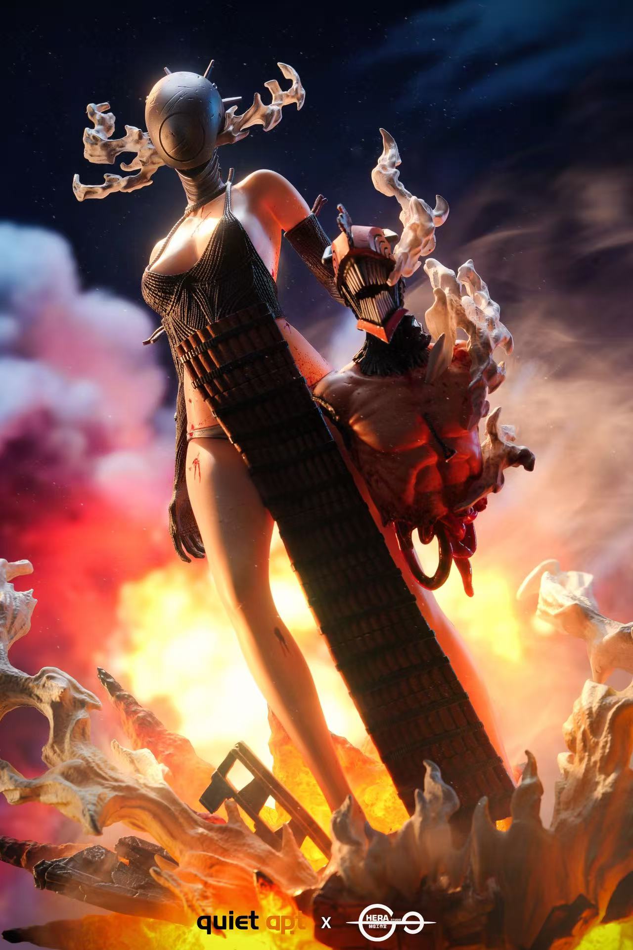 QuietArt Studio & Hera Studio - Chainsaw Man Bomb Demon Bom & Reze