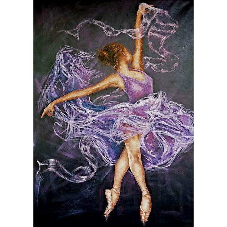 Girl Round Full Drill Diamond Painting 30X40CM(Canvas) gbfke