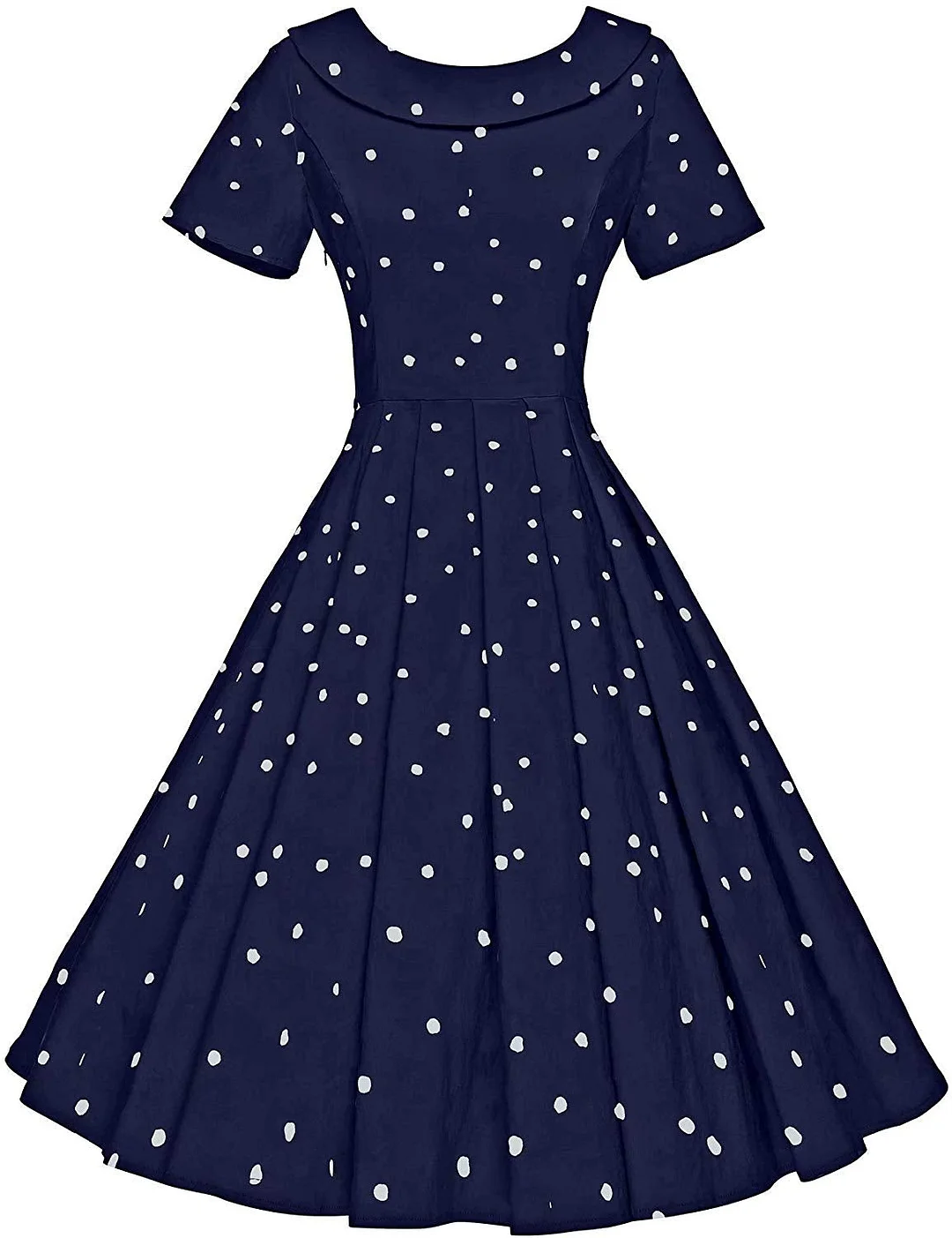 Women's 1950s Polka Dot Vintage Dresses Audrey Hepburn Style Party Dresses