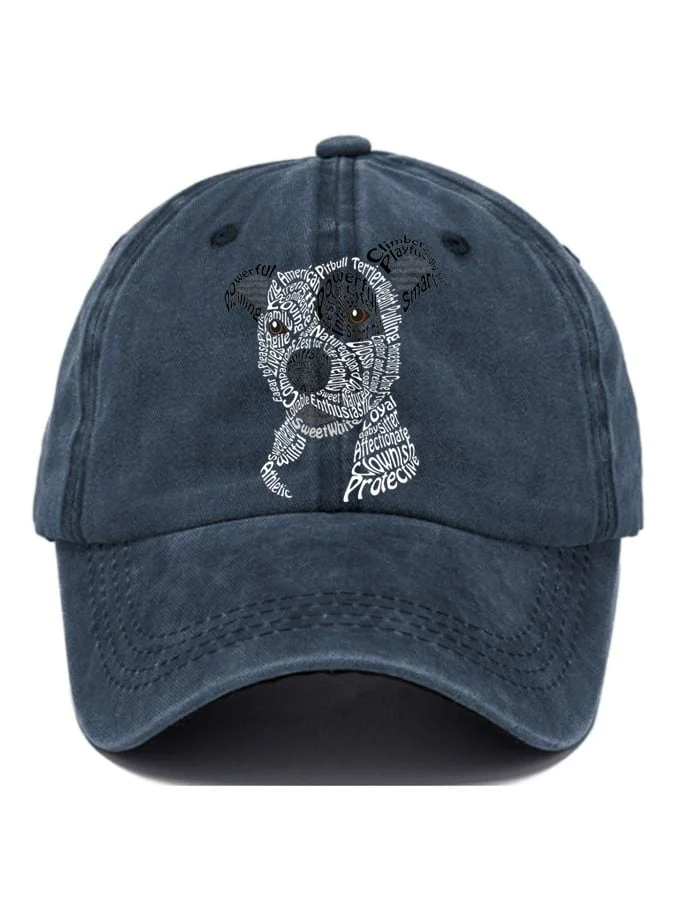 Women's American Pit Bull Terrier Print Baseball Cap socialshop
