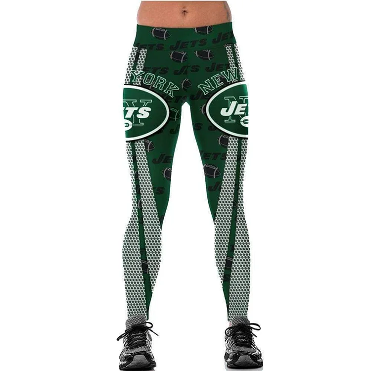 JETS Printed Tight-fitting Stretch Dance Yoga Pants