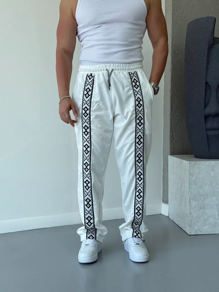 Men's Sweatpants With Center Front Print