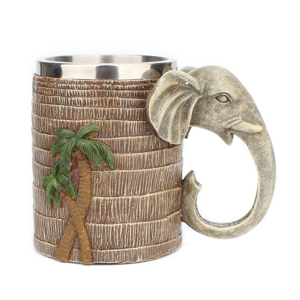 3D 600ml Tropical Elephant Handle Mug Resin Stainless Steel Water Drinkware, 501 Original
3D 600ml Tropical Elephant Handle Mug Resin Stainless Steel Water Drinkware, 501 Original