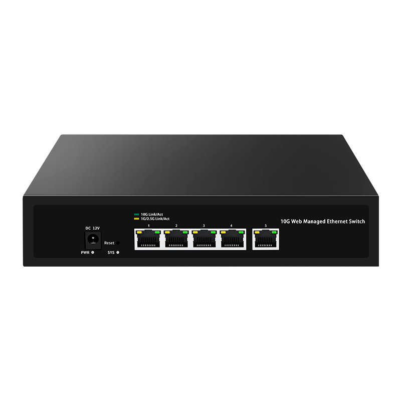 GoodTop 10G Switch 5 Port Web Managed Network Switch 10000Mbps