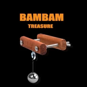 pornhint Pornhint Scrotum Stretcher With Weight Training Ball, Wood Scrotum Clamp, Sexual Torture, Gifts for Adult, Mature