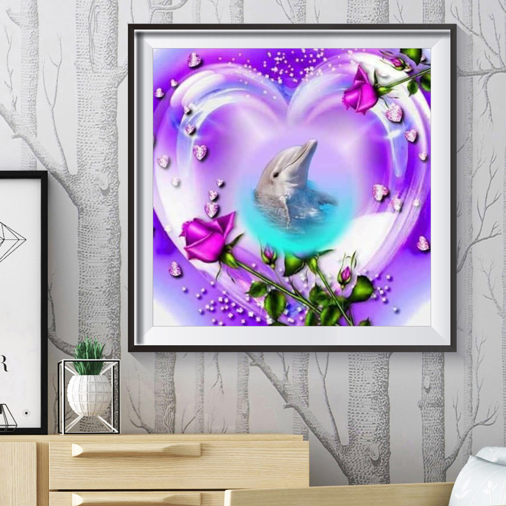 (Multi Size) Love Dolphin Round/Square Drill Diamond Painting, Round diamond 30*30cm, 501 Original
(Multi Size) Love Dolphin Round/Square Drill Diamond Painting, Round diamond 30*30cm, 501 Original