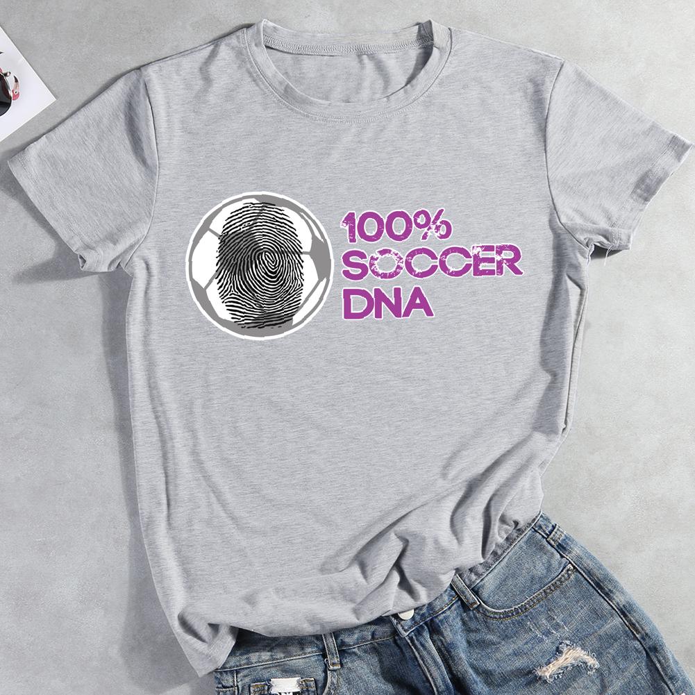 100% Soccer DNA Round Neck T-shirt-0019443-Guru-buzz