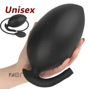 pornhint Pornhint Huge Inflatable G-Spot Dildo Pump Vaginal Anal Butt Plug Expandable Men Women