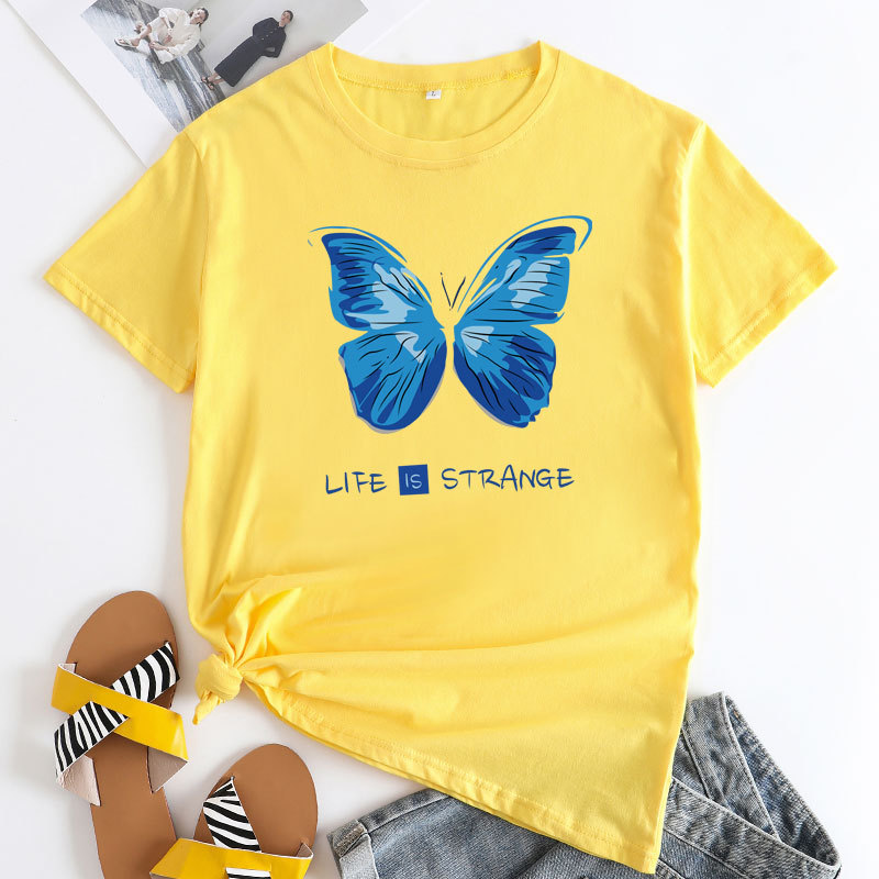 Life Is Strange Butterfly Women's Cotton T-Shirt | ARKGET
