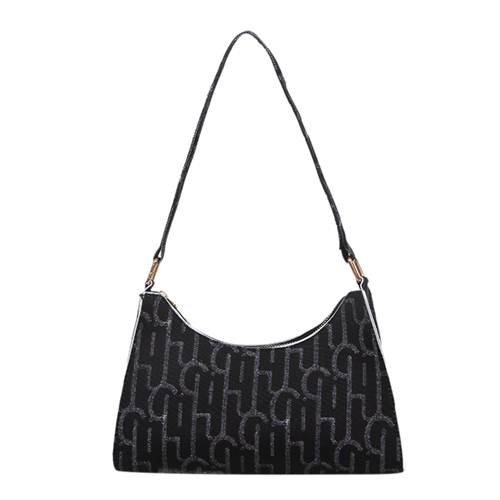 Casual Printed Women Handbag Totes Female PU Zipper Underarm Shoulder Bags, Black, 501 Original
Casual Printed Women Handbag Totes Female PU Zipper Underarm Shoulder Bags, Black, 501 Original