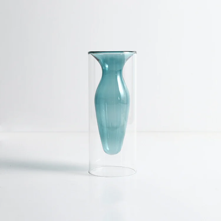 Modern Double Stained Glass Candle Holder & Vase Collection | AvasHome