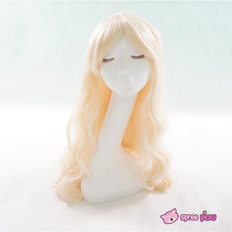 Final Stock! Cosplay Kagerou Project Sakura Jasmine Pastel Gold Long Wave Wig SP151700