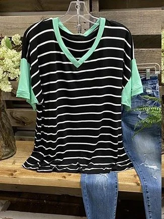 Bestdealfriday Short Sleeve V Neck Shirts Tops 8823826