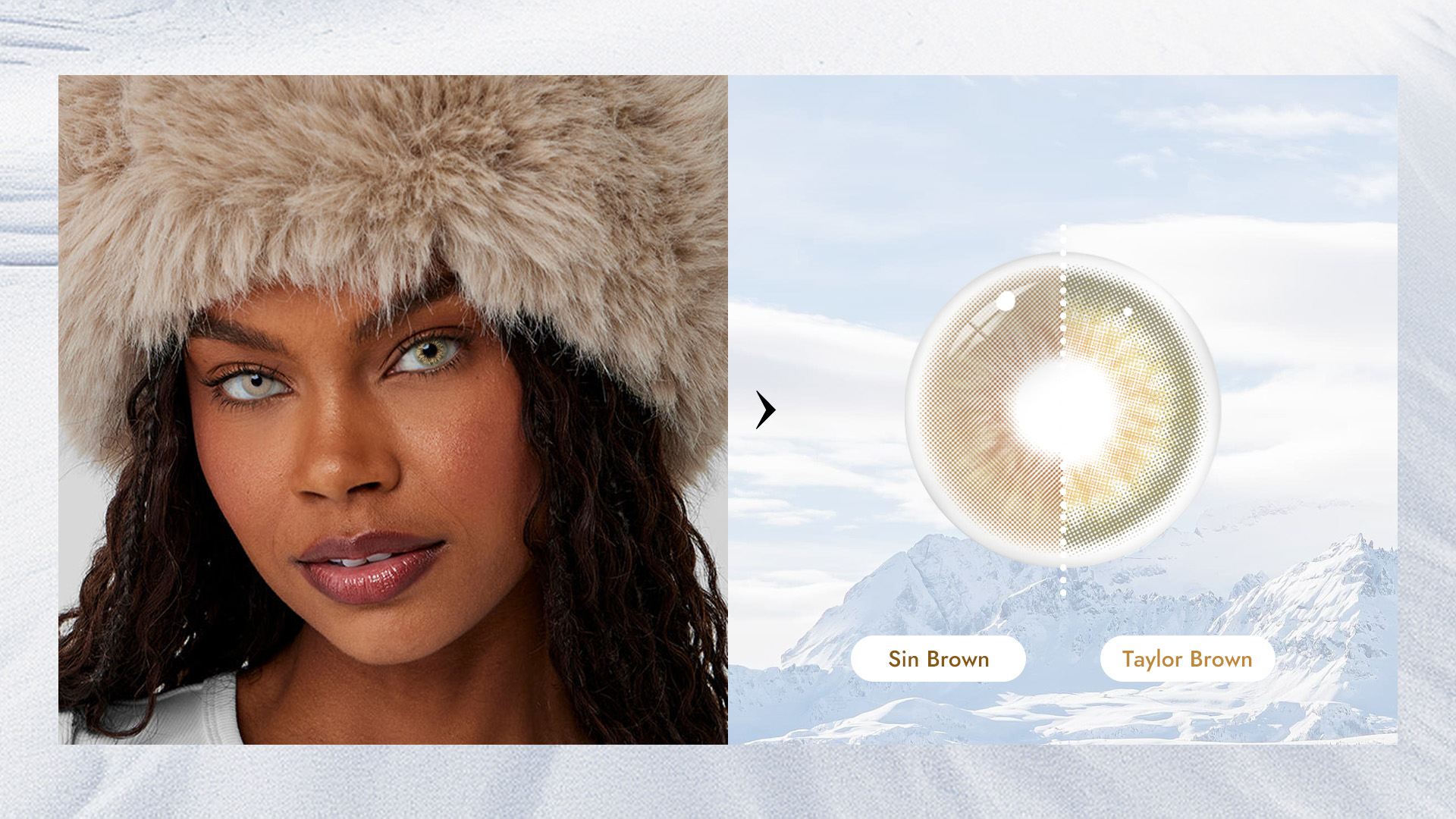 brown lenses and hazel lenses