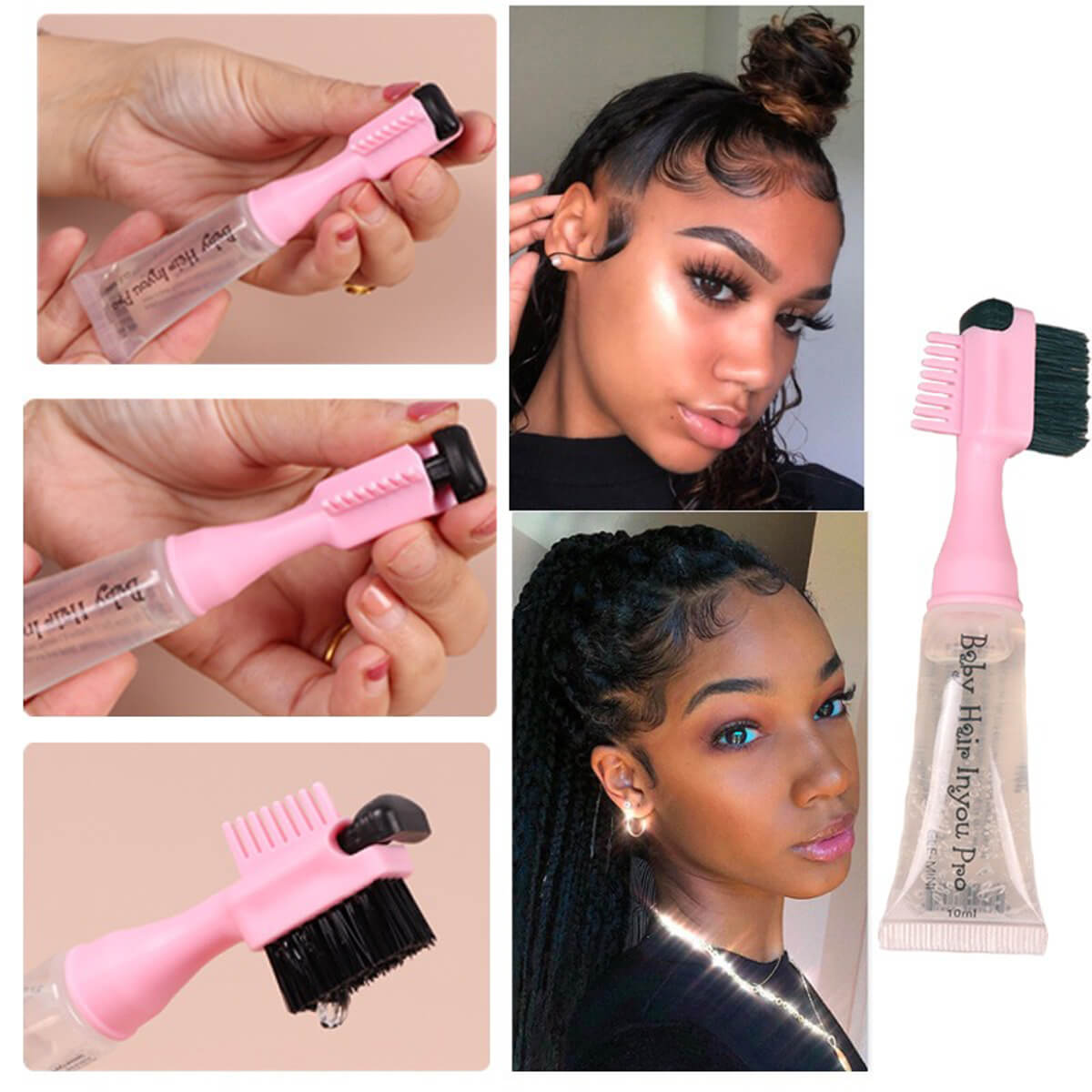 Baby Hair Edge Brush with Gel