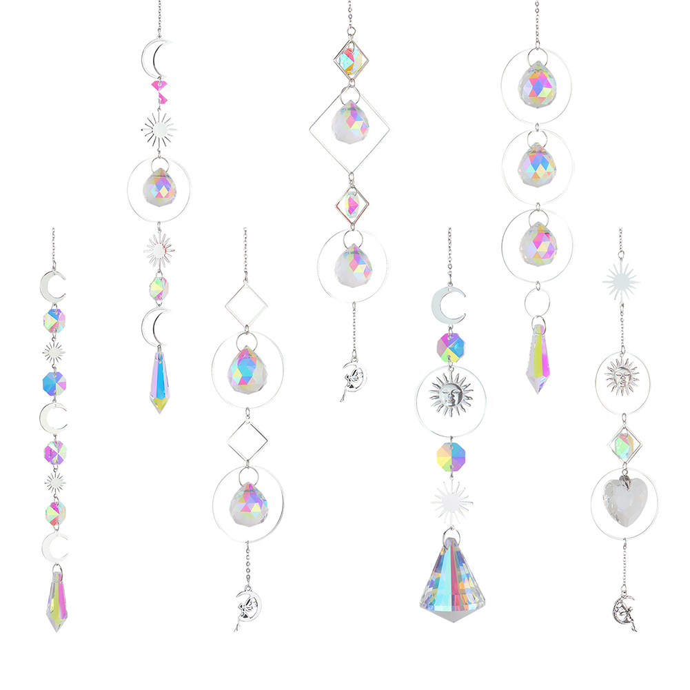 Crystal Beads Ball Pendant Sun Catcher Witchy Bell Suncatcher Prism Home  Decor