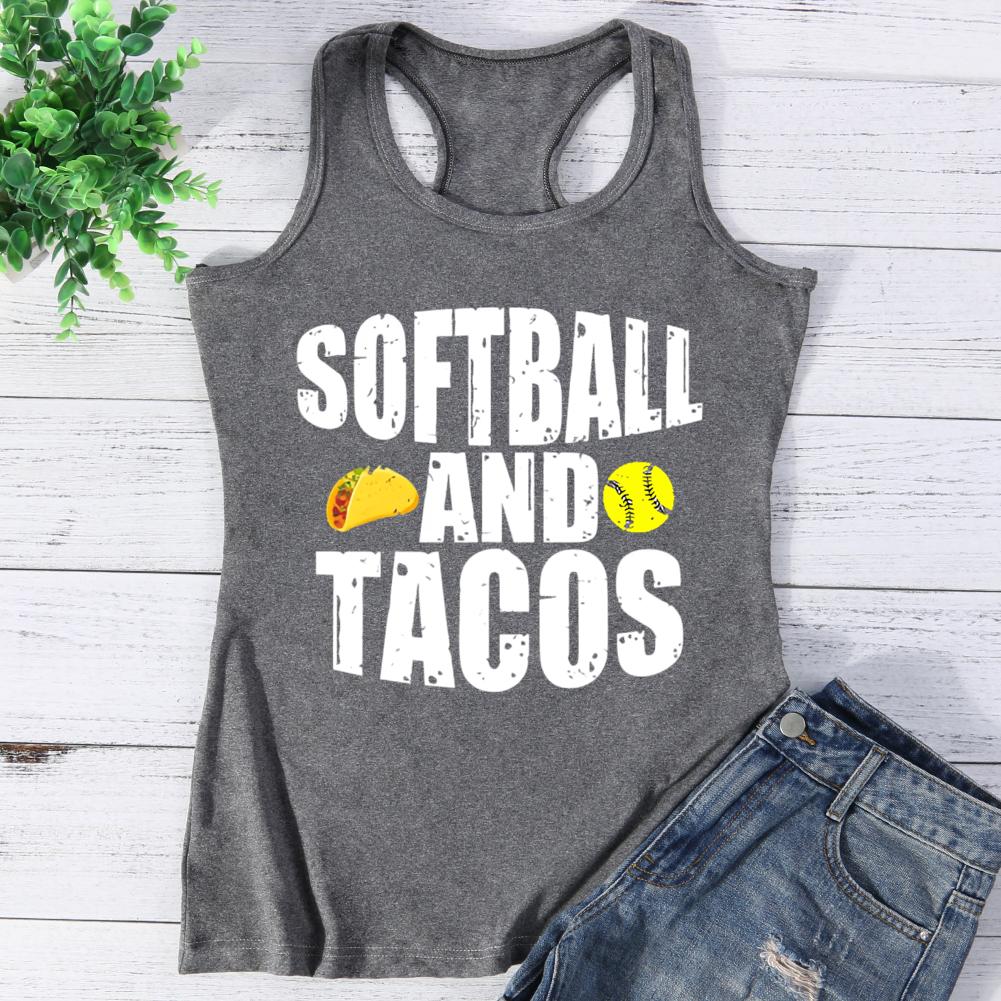 Softball And Tacos Vest Top-0025047-Guru-buzz