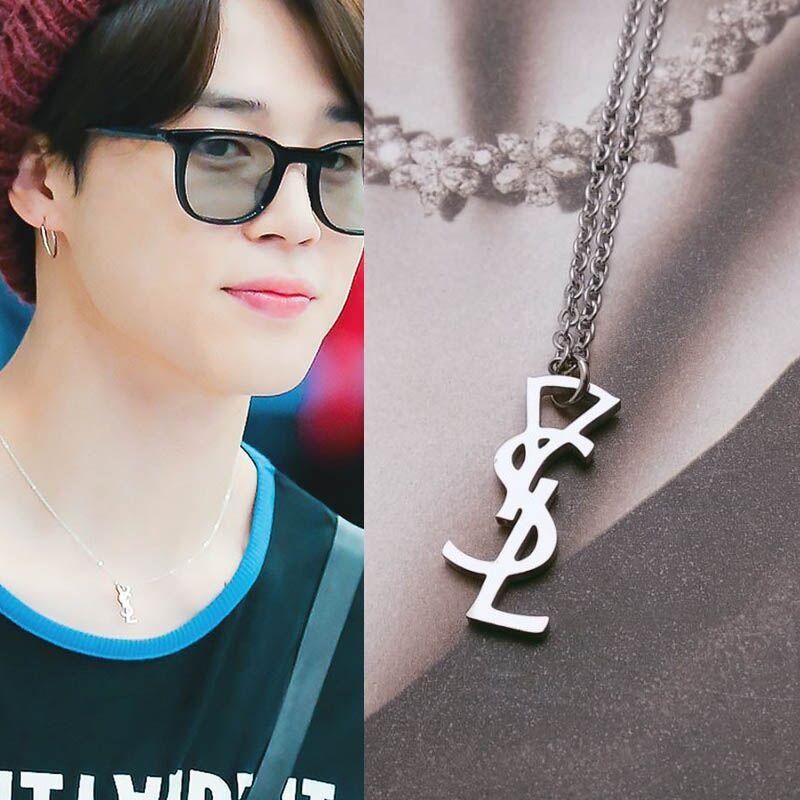 Jimin yves sale saint laurent necklace