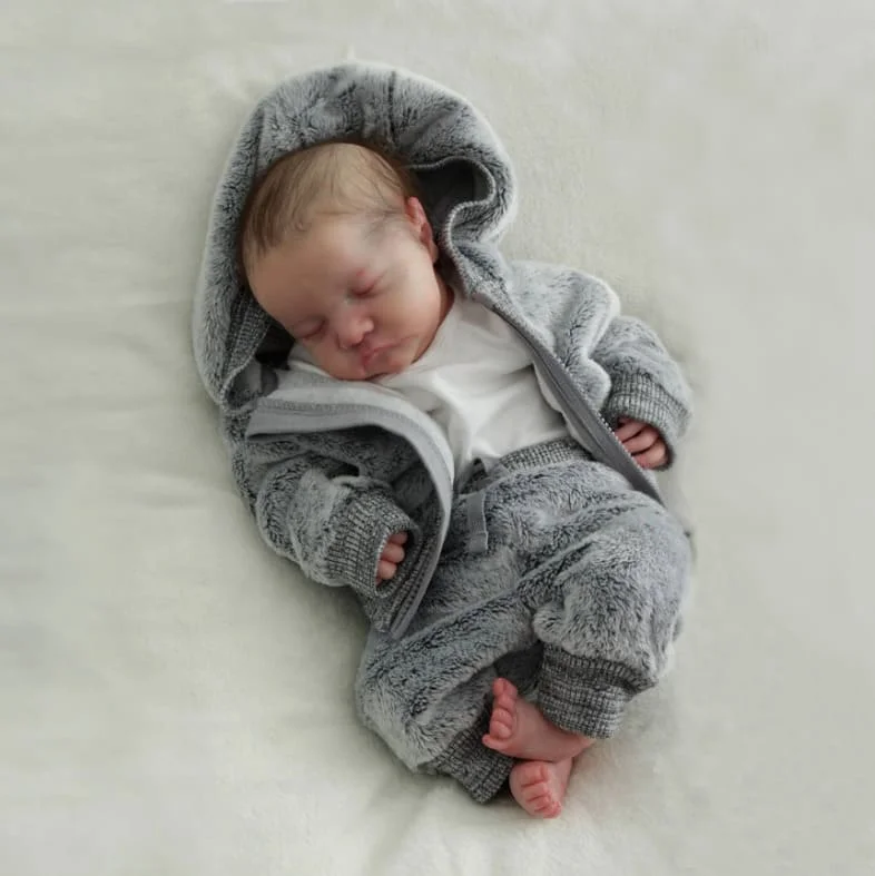 2024 Kids Mini Reborns 12'' Silicone Reborn Baby Doll Boy, Lifelike Soft Sleeping Newborn Doll Sike -Creativegiftss® - [product_tag] RSAJ-Creativegiftss®
