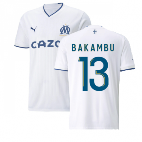 Olympique Marseille Cédric Bakambu 13 Home Shirt Kit 2022-2023