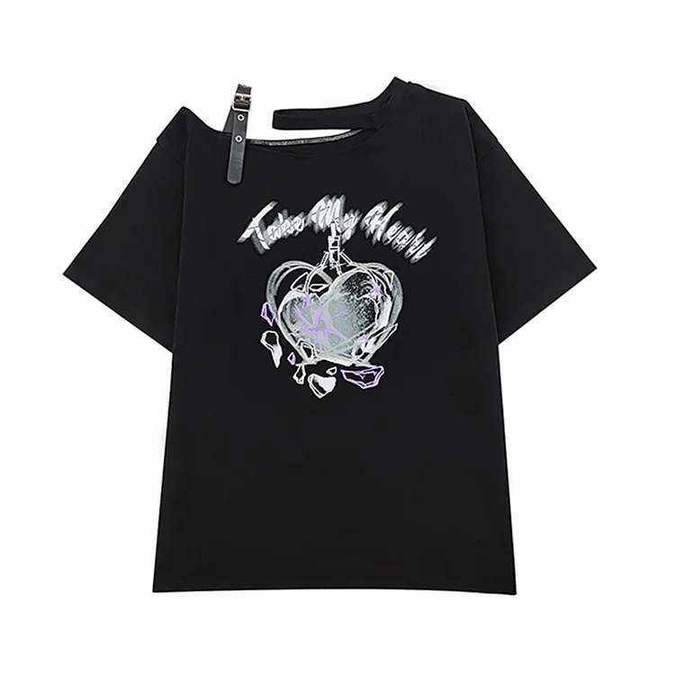 Kiss Me More Hollow Out Shirt