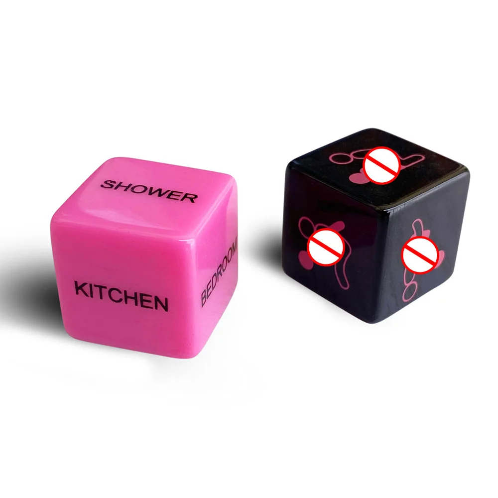 2pcs Sex Dice Games for Couple - Rose Toy