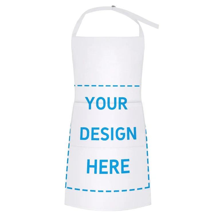 Personalized Unisex Cooking Kitchen Aprons Adjustable Strap With Pockets