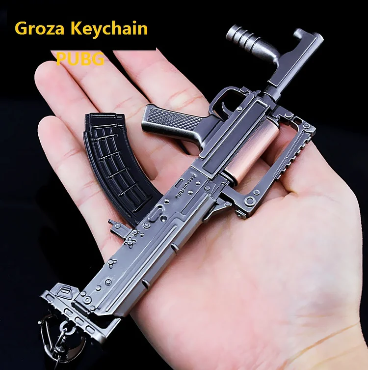 ToyTime PUBG  P92 Mini Keychain Gun Alloy Pendant Keychains Collection R1895 AWM SCAR-L MGL  mini keychain fidget toy