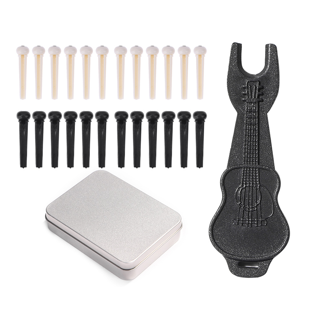 26pcs Guitar Bridge Pins Pegs Puller Nail Pulling Remover Extractor Set, 501 Original
26pcs Guitar Bridge Pins Pegs Puller Nail Pulling Remover Extractor Set, 501 Original