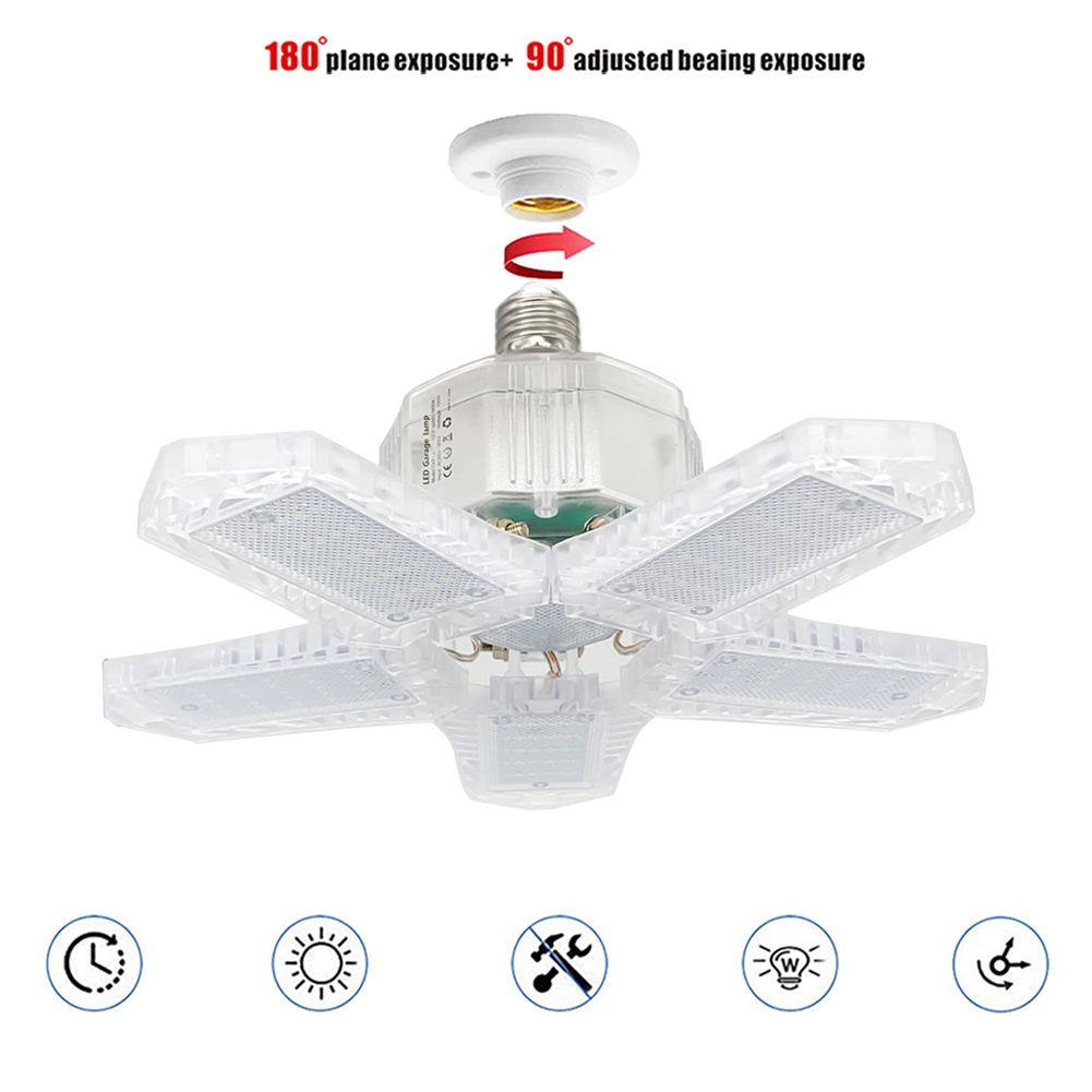 100W LED Deformable Garage Lamp E27 Foldable Adjustable Panel Ceiling Light, 501 Original
100W LED Deformable Garage Lamp E27 Foldable Adjustable Panel Ceiling Light, 501 Original