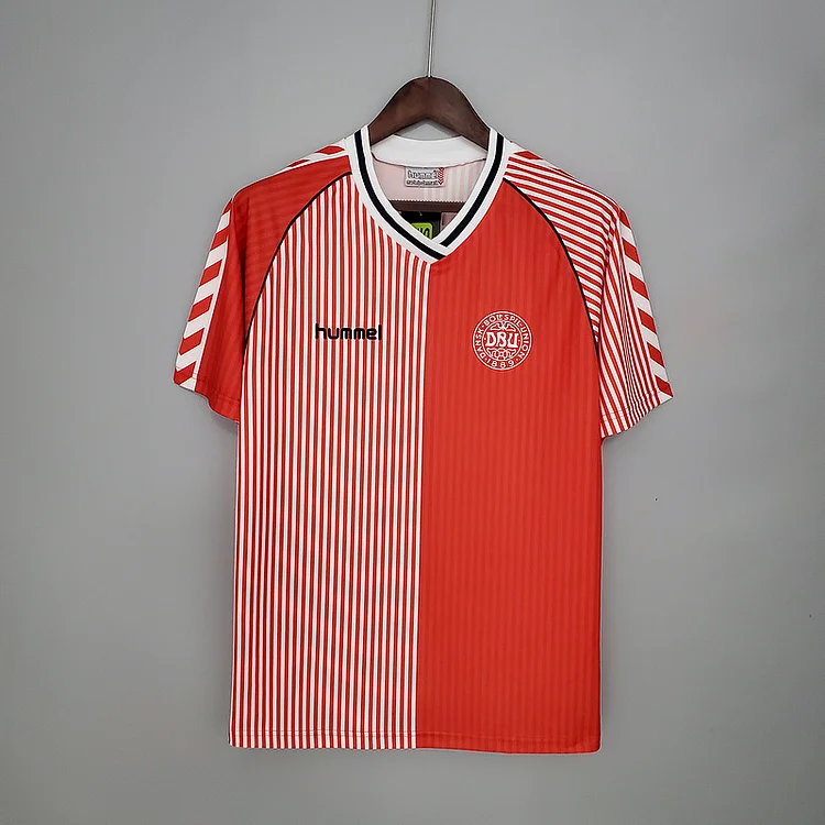 Retro Denmark 1986 home   Football jersey retro
