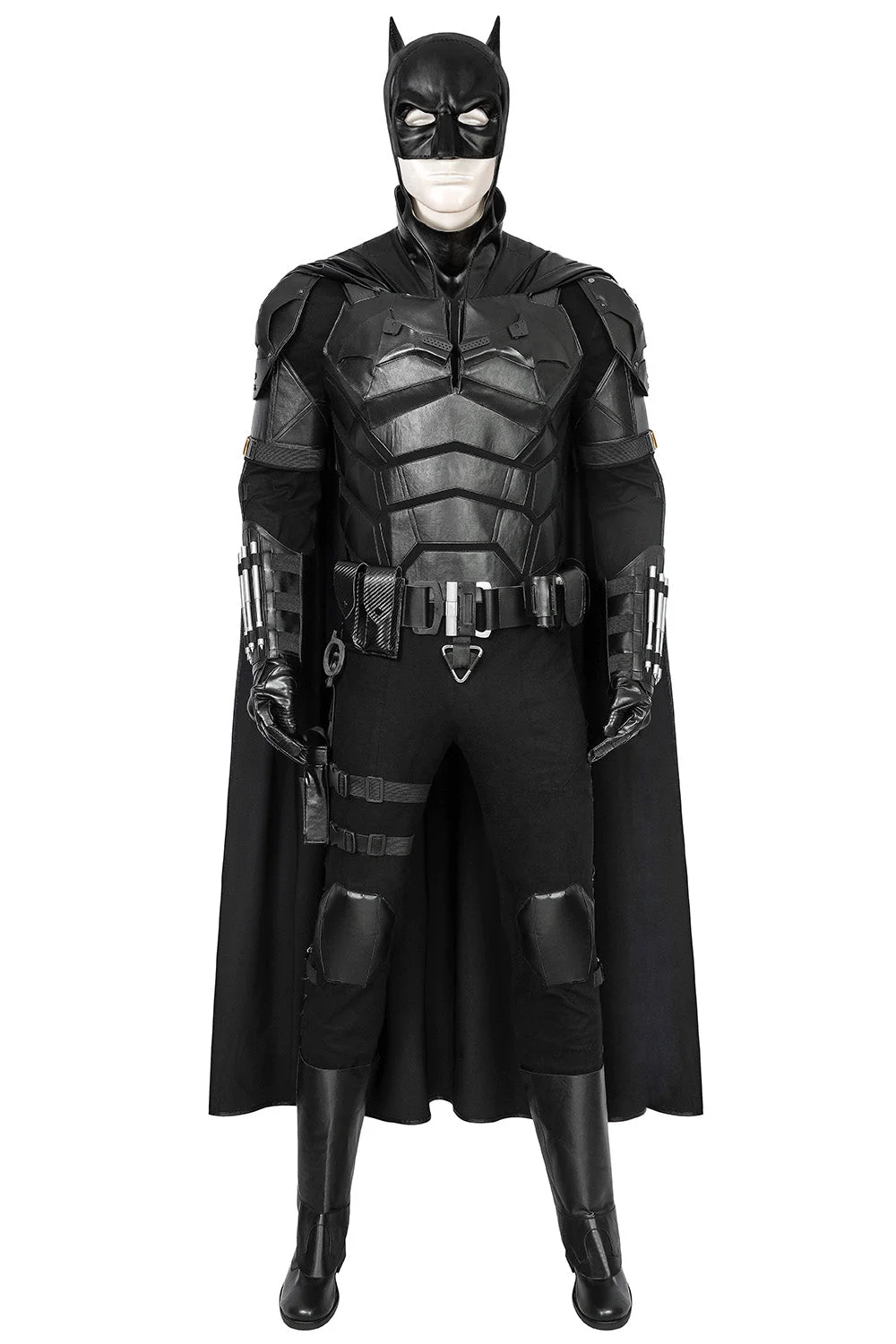 The Batman Cosplay Costumes Bruce Wayne Leather Batsuit For Halloween Superhero Cosplay
