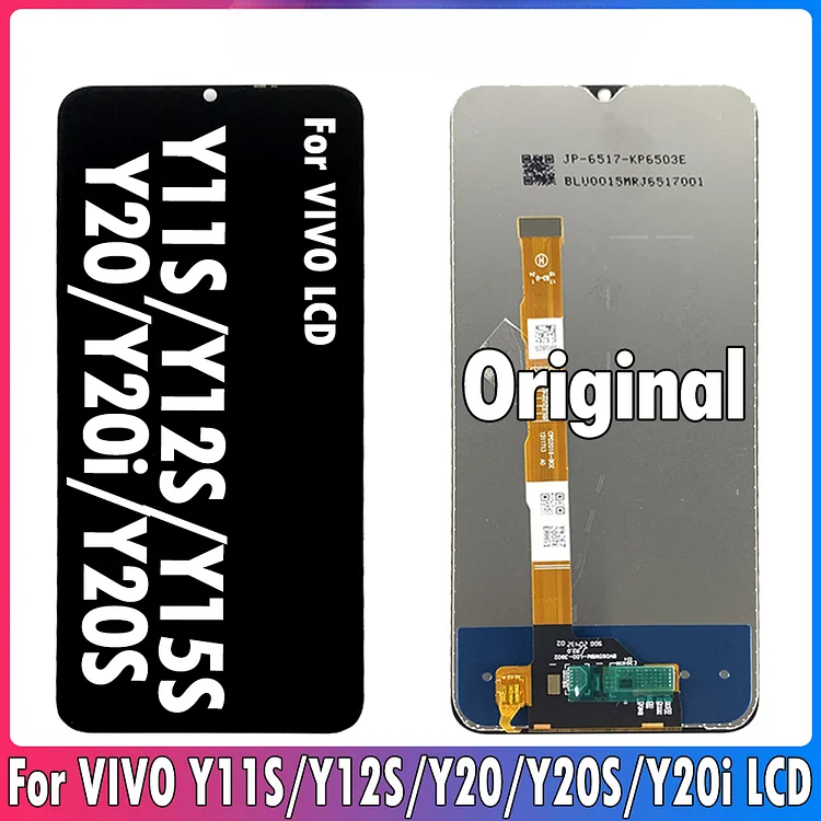 6.51" Original Y12S Y12A Screen For VIVO Y20 LCD Display Touch Screen Digitizer For VIVO Y11S LCD For VIVO Y15S Display