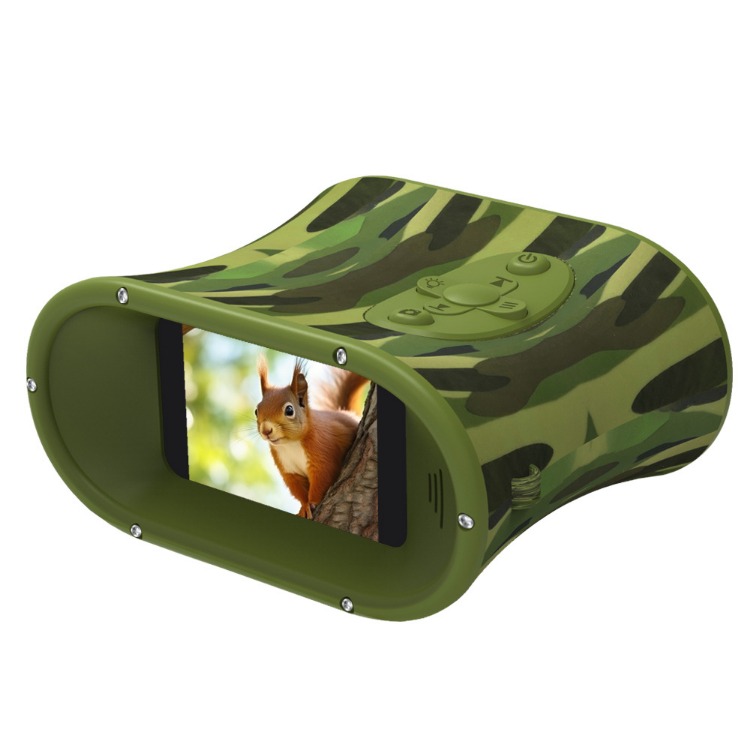 BekinTek Kids Night Vision Binoculars Rechargeable Digital Telescope NVG Infrared Goggles Full Dark Observing Scope 7x IR Adjustment 8x Zoom 2.5K Video Playback 48M Photo 2.4 Inches Large HD Screen with 32G TF Card for Children Day Night Camping Hiking 17