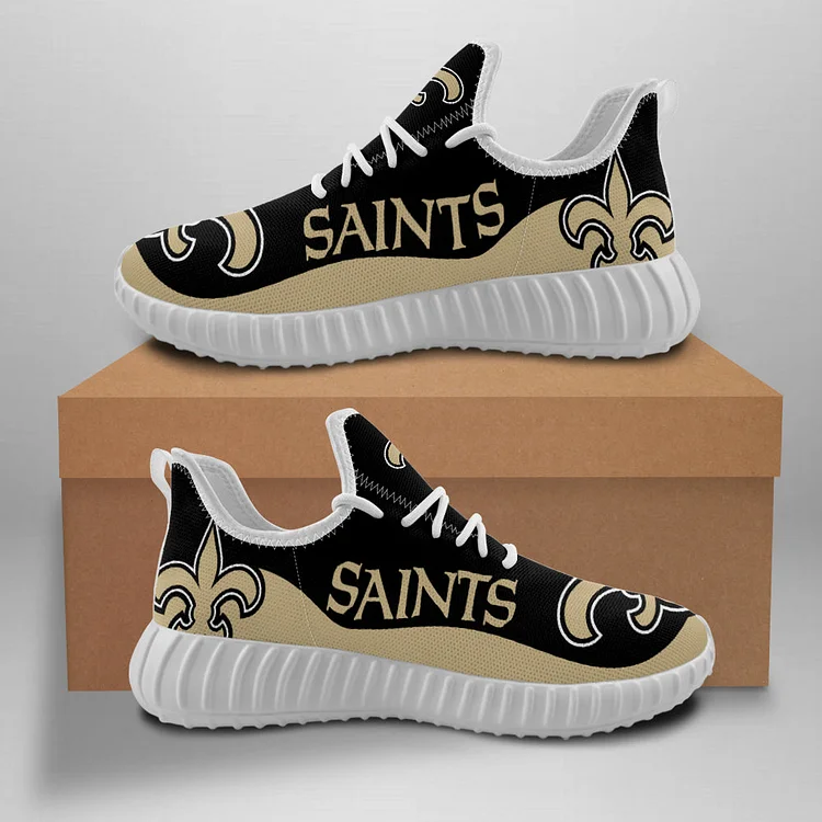 New Orleans Saints Unisex Comfortable Breathable Print Running Sneakers