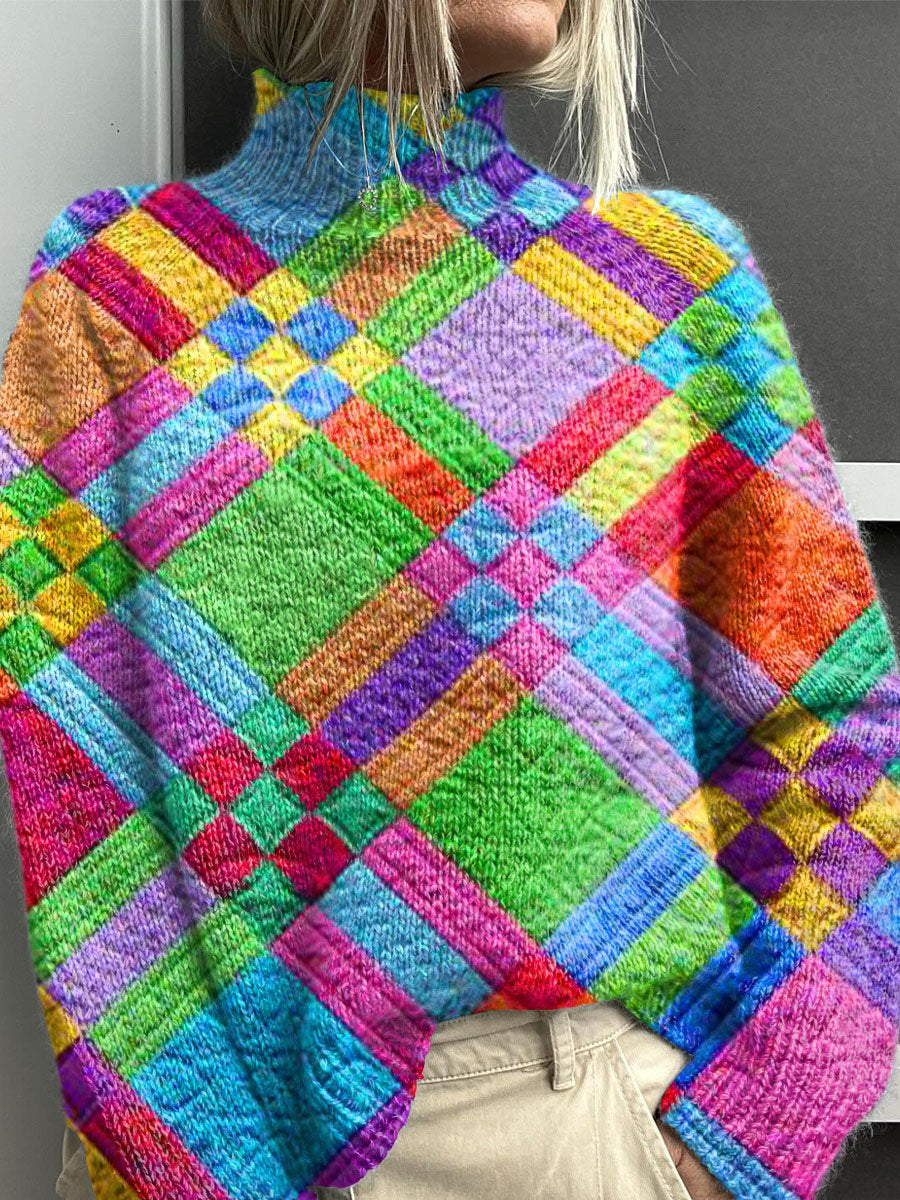 Plaid Pullover Sweater