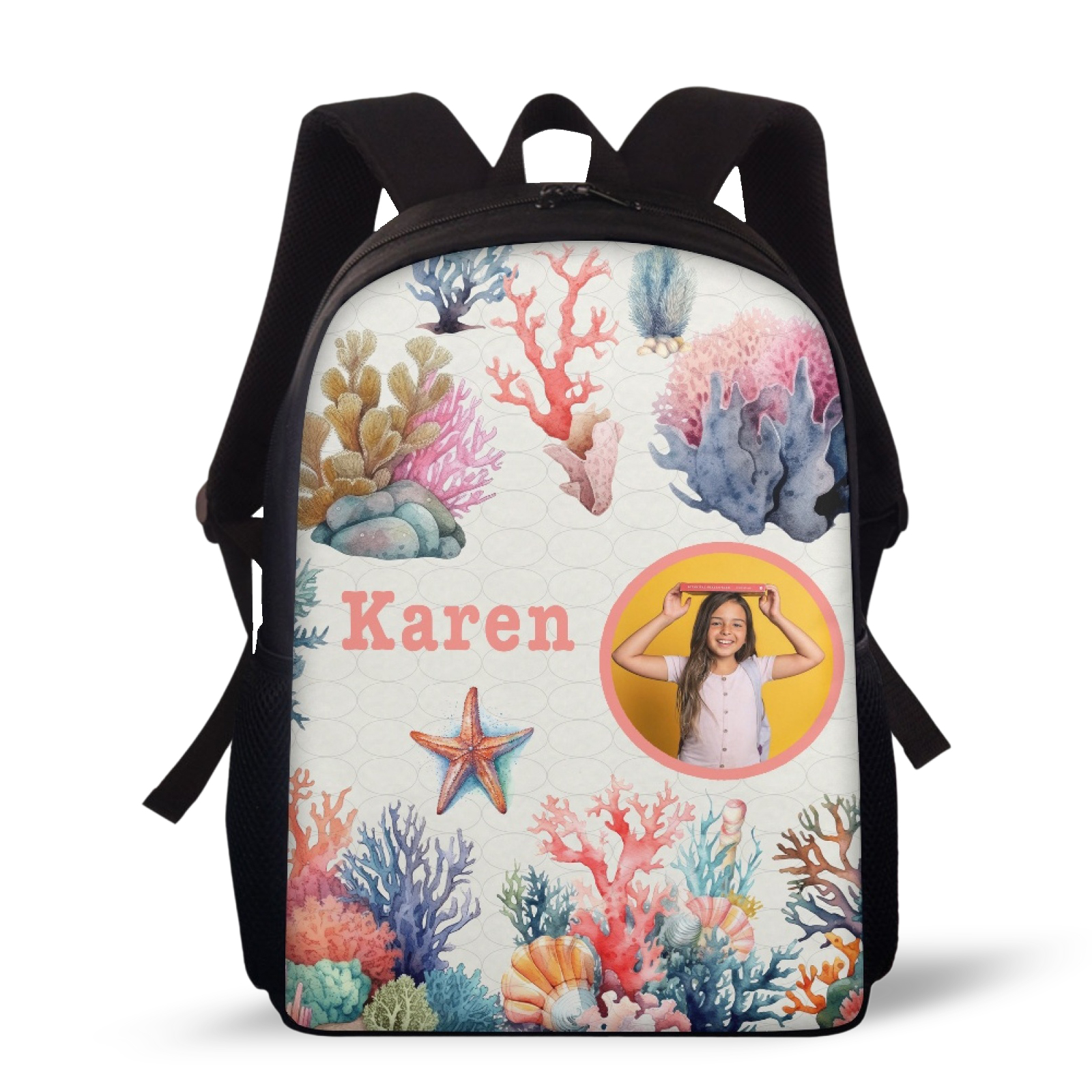 QPIRINMEX Fuchs Rucksack Kinder - Verstellbarer Schulrucksack 32x43cm Mit Netzfach