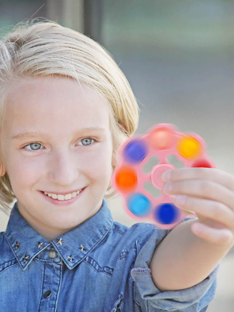 Silicone Toy Push Bubble Fingertip Spinner Keychain Autism Reliever Toy, 501 Original
Silicone Toy Push Bubble Fingertip Spinner Keychain Autism Reliever Toy, 501 Original