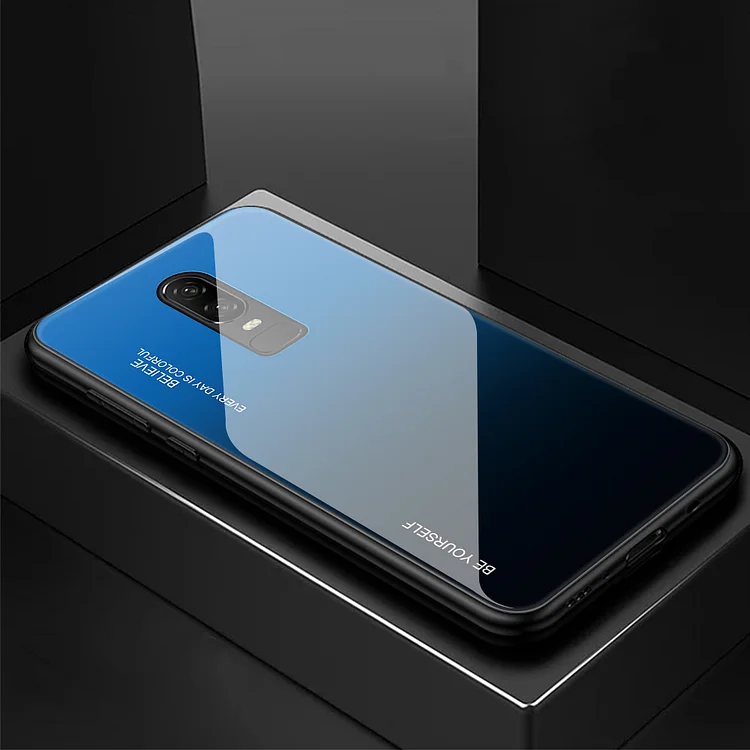 Gradient glass full protective case, suitable for oneplus