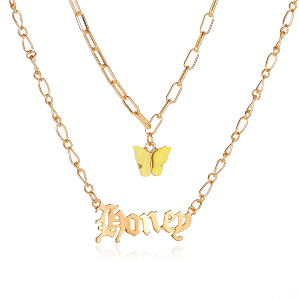 Fashion Double Layer Choker Butterfly Women Letters Pendant Chain Necklace, Babygir rose red l s.2930., 501 Original
Fashion Double Layer Choker Butterfly Women Letters Pendant Chain Necklace, Babygir rose red l s.2930., 501 Original