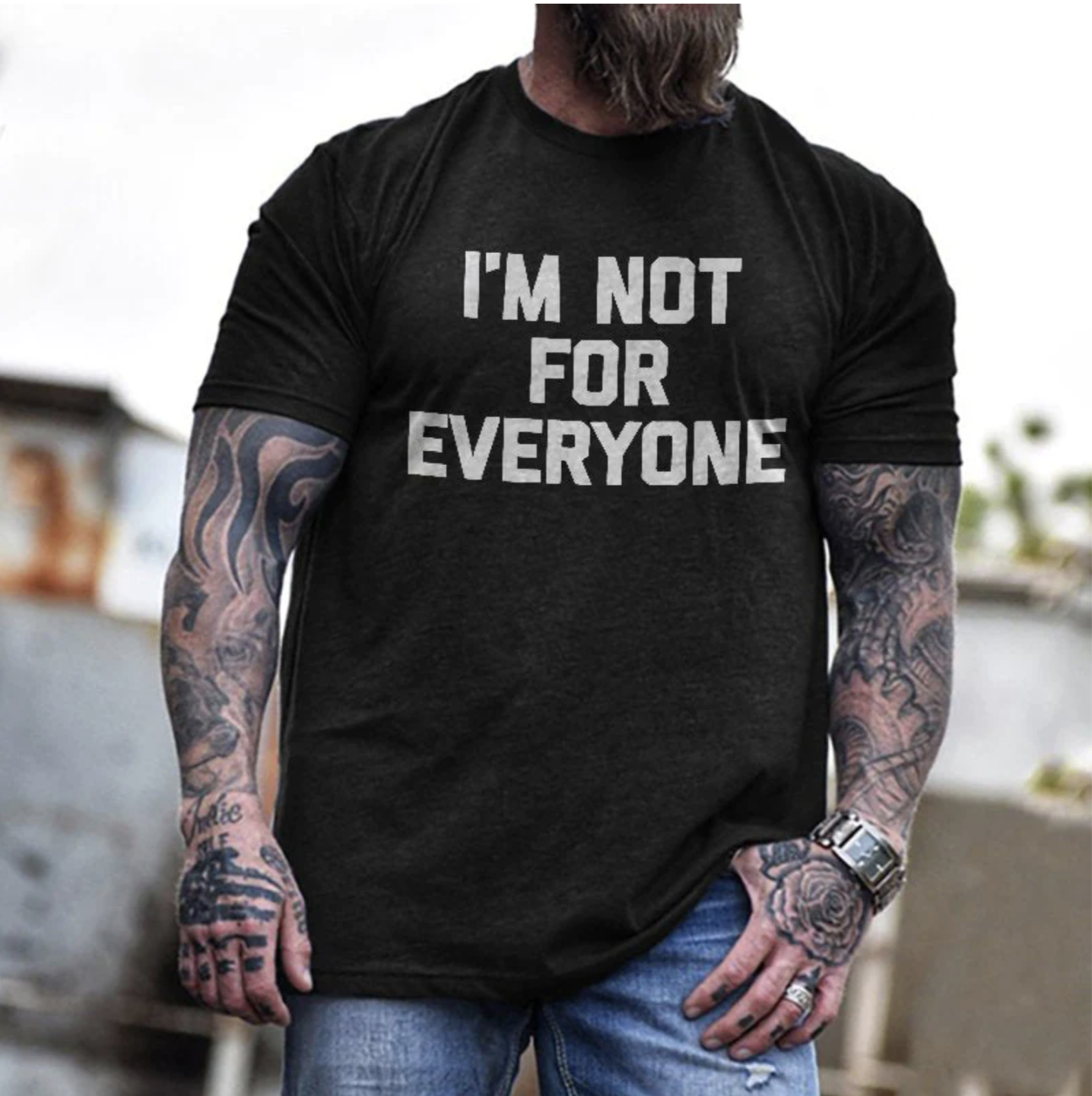 I Am Not For Everyone Men's  Printed T-shirt WOLVES