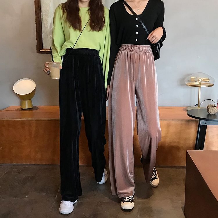 High Waist Wide-Leg Pants YP4548