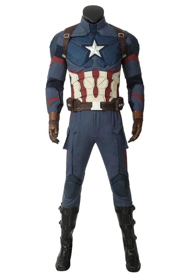 Captain America Outfit Avengers: Endgame Steven Rogers Halloween Cosplay Costume