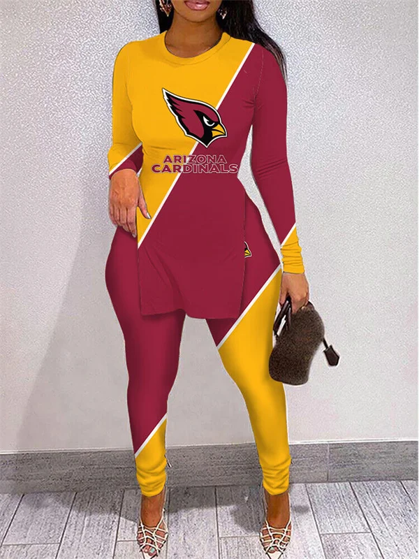 Arizona CardinalsLimited Edition High Slit Shirts And Leggings Two-Piece Suits