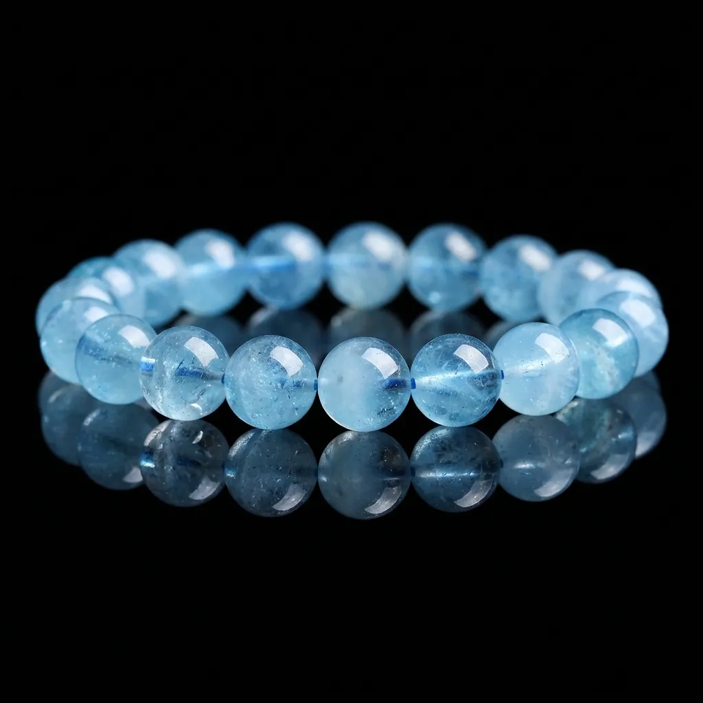 The Azure Serenity Natural Aquamarine Bracelet
