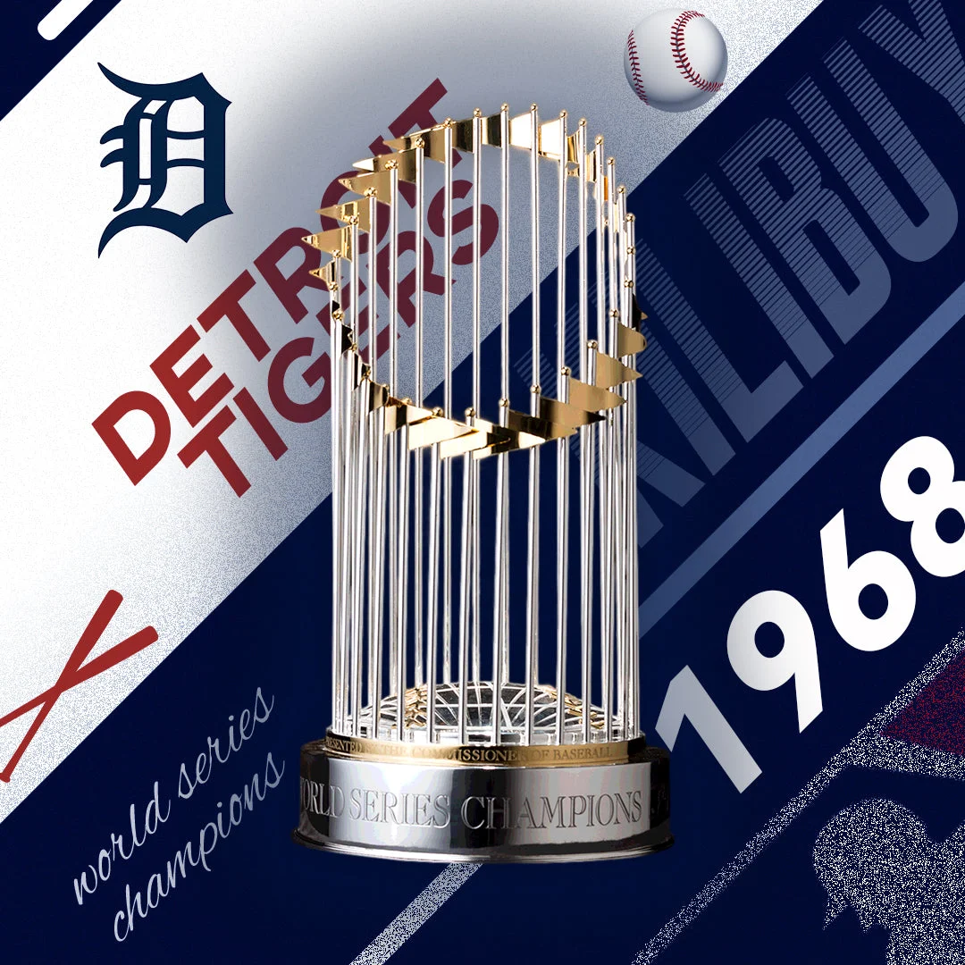 【MLB】1968 DETROIT TIGERS MLB WORLD SERIES WINNER