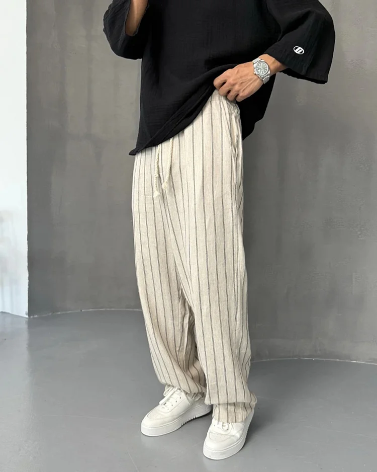 Striped Casual Pants