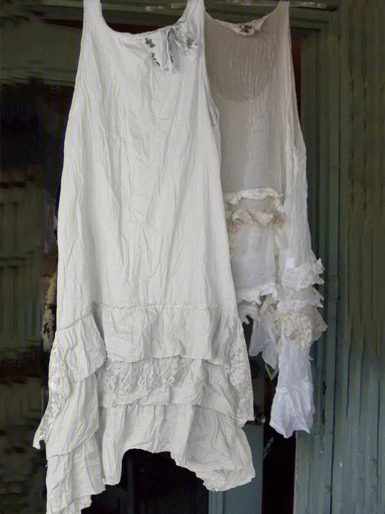 Casual Sleeveless Round Neck Plus Size Dress