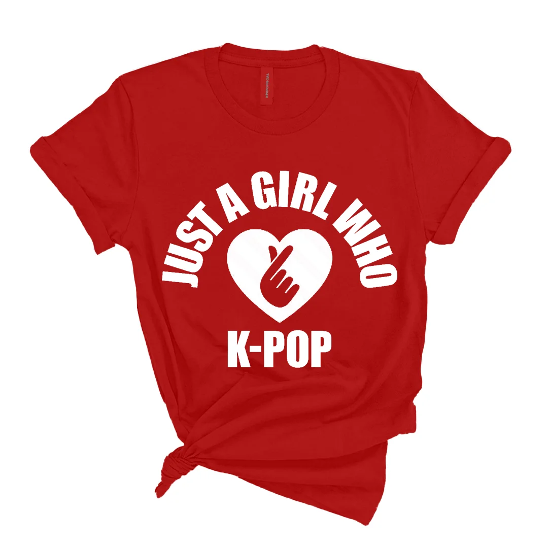 Just A Girl Who Love K-Pop Tank Top, Sweatershirt, T-Shirt