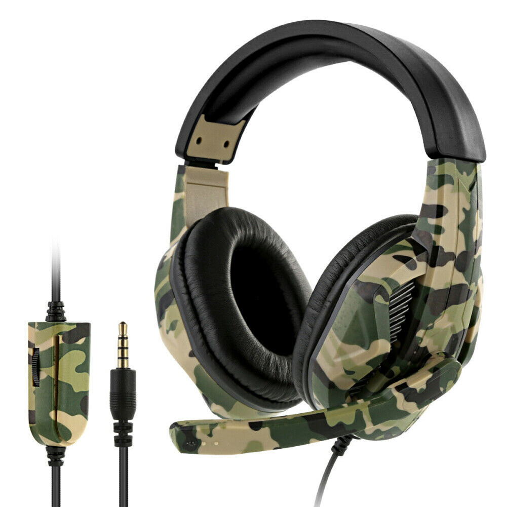 3.5mm Wired Gaming Headset Camouflage Over Ear Headphones with Microphone, 501 Original
3.5mm Wired Gaming Headset Camouflage Over Ear Headphones with Microphone, 501 Original